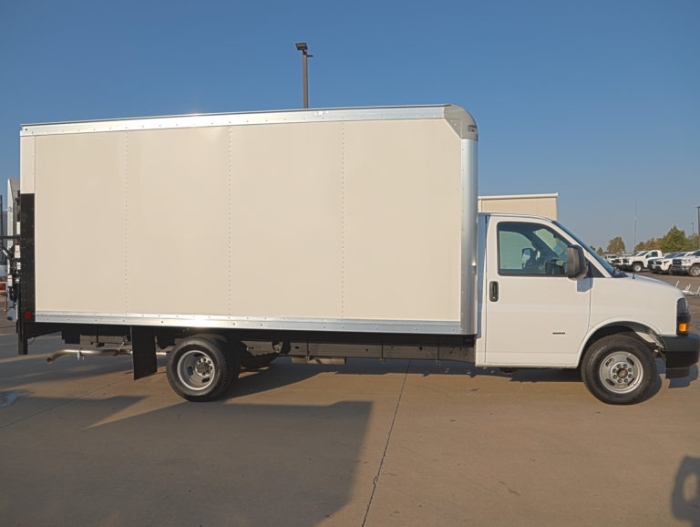 2023 Chevy Express 3500 177" WB with 16' Aluminum body & Rail Gate - Image 12