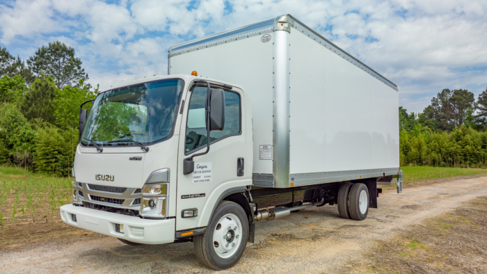 2024 Isuzu NPR HD Reg Cab with 16' Duraplate box and liftgate - Image 2